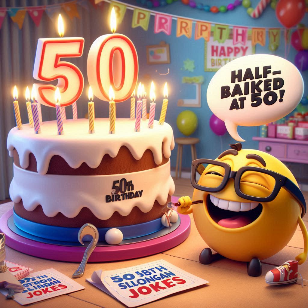 50th Birthday Slogan Jokes