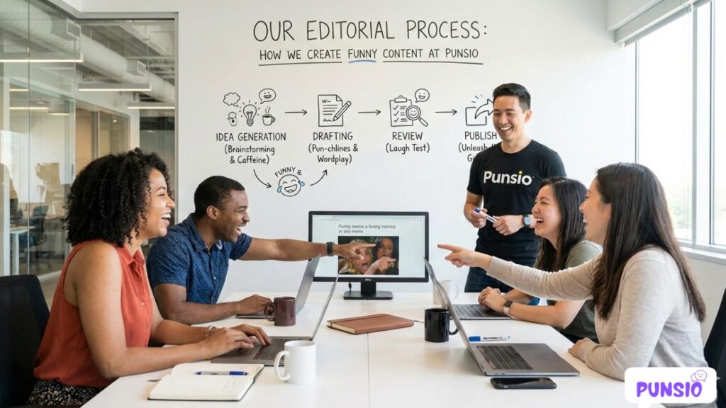 Our Editorial Process How We Create Funny Content at Punsio