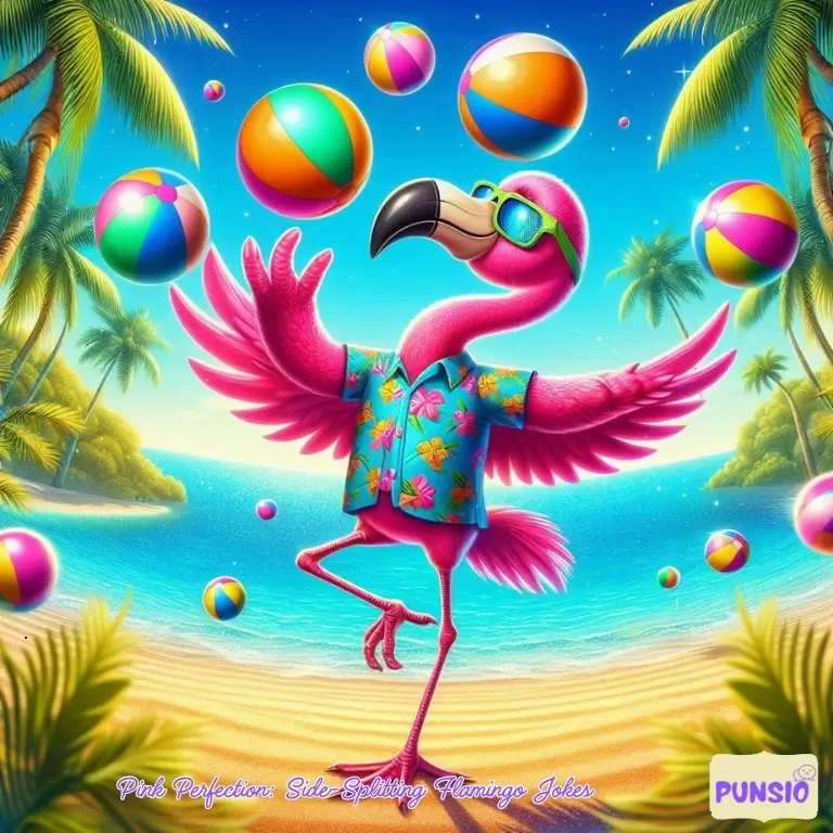 Pink Perfection Side Splitting Flamingo Jokes